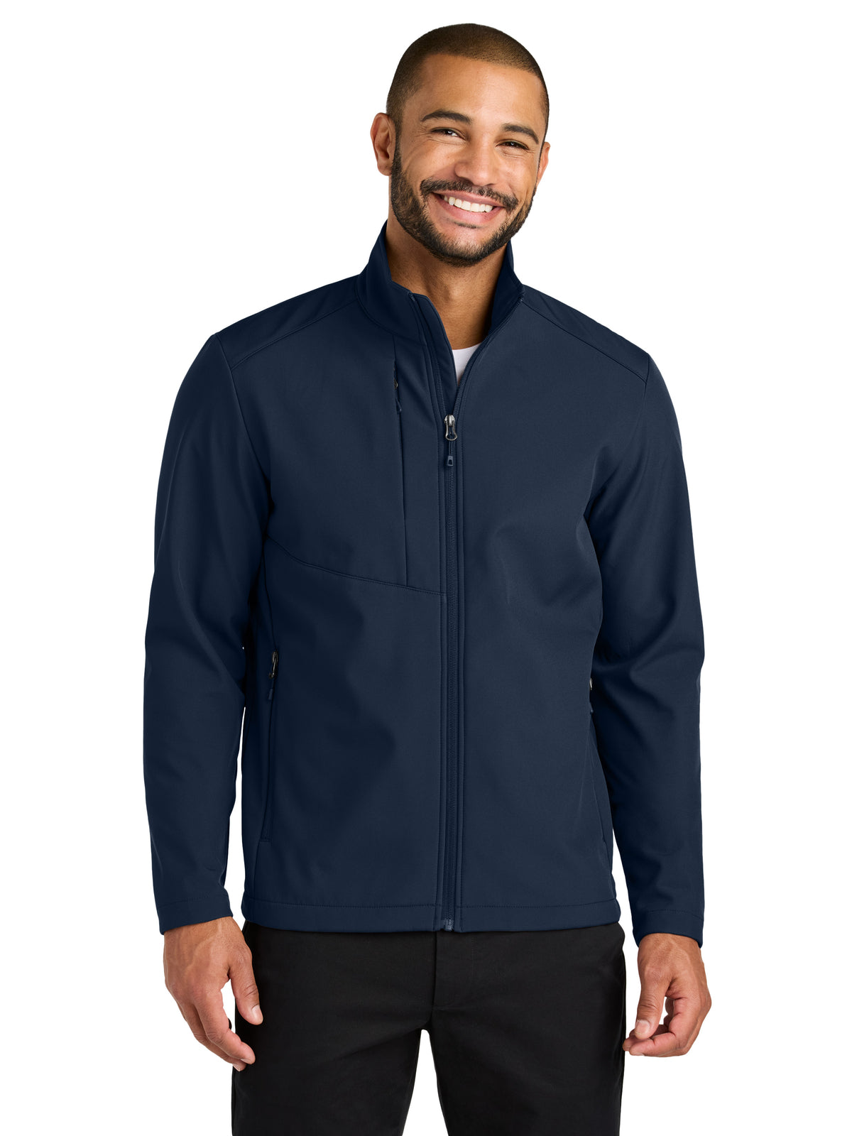 Men's Three-Pocket C-FREE Core Soft Shell Jacket - J720 - True Navy