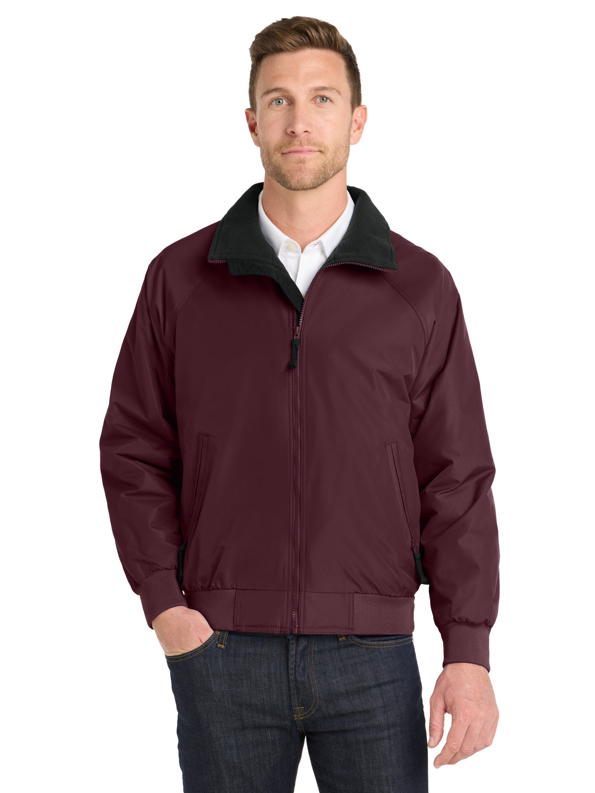 Men's Challenger Jacket - J754 - Maroon/True Black