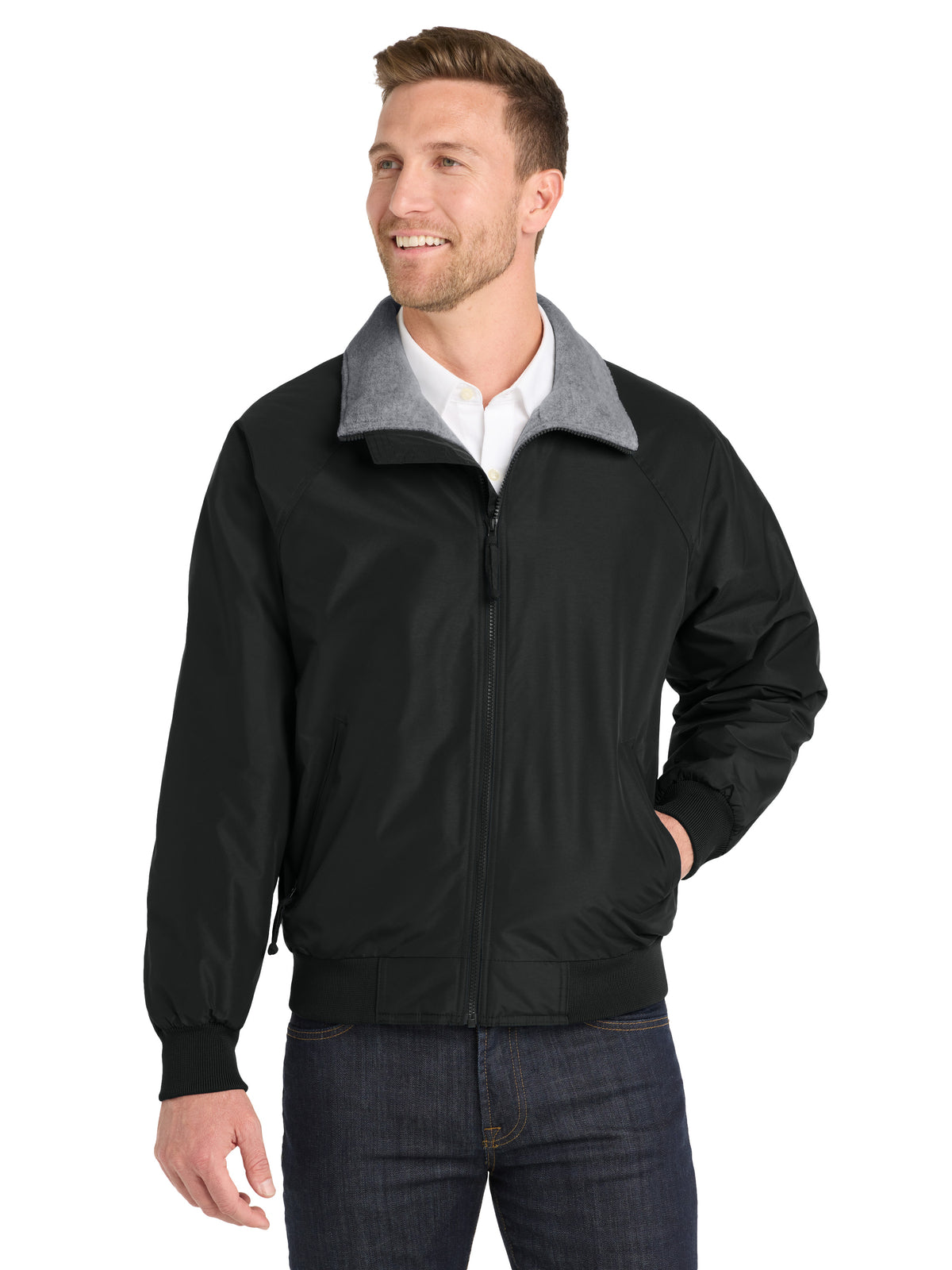 Men's Challenger Jacket - J754 - True Black/Grey Heather