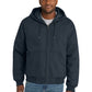 Men's 4-Pocket Duck Cloth Hooded Work Jacket - J763H - Navy