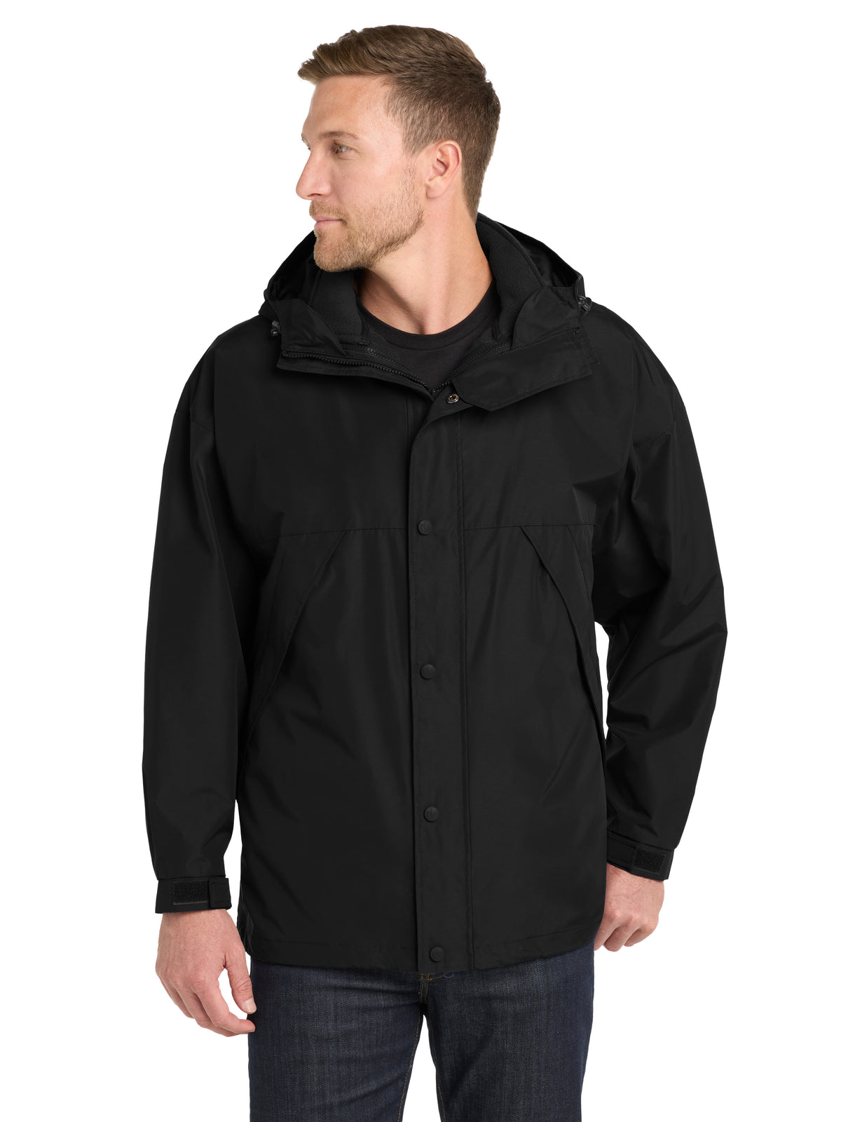 Men's 3-in-1 Jacket - J777 - Black/ Black
