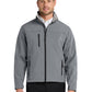 Men's Three-Pocket Glacier Soft Shell Jacket - J790 - Smoke Grey/Chrome