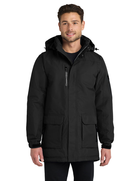 Men's Heavyweight Waterproof Parka Jacket - J799 - Black