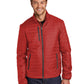 Men's Packable Puffy Jacket - J850 - Fire Red/Graphite