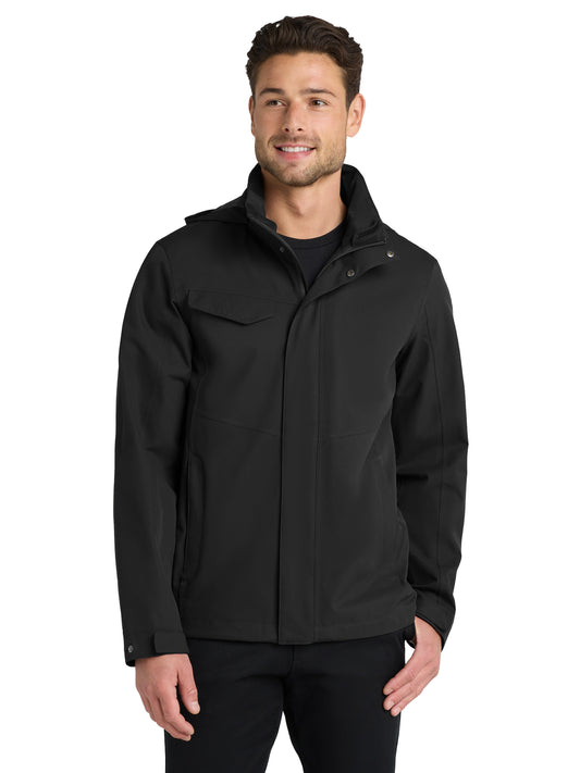 Men's Collective Waterproof Outer Shell Jacket - J900 - Deep Black