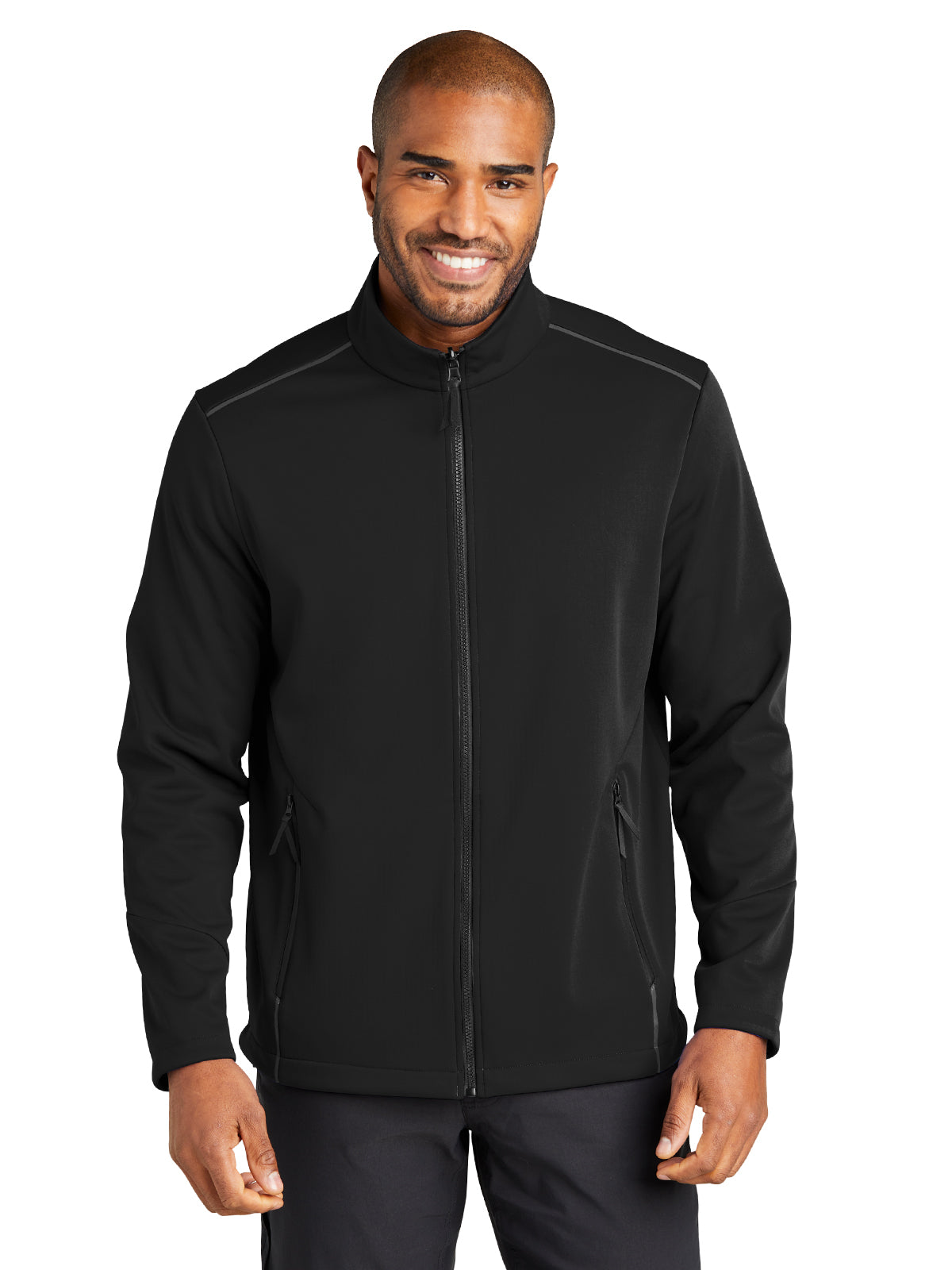 Men's Soft Shell Jacket - J921 - Deep Black
