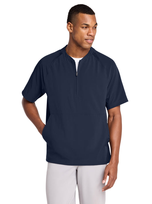 Men's Repeat 1/2-Zip Short Sleeve Jacket - JST489 - True Navy