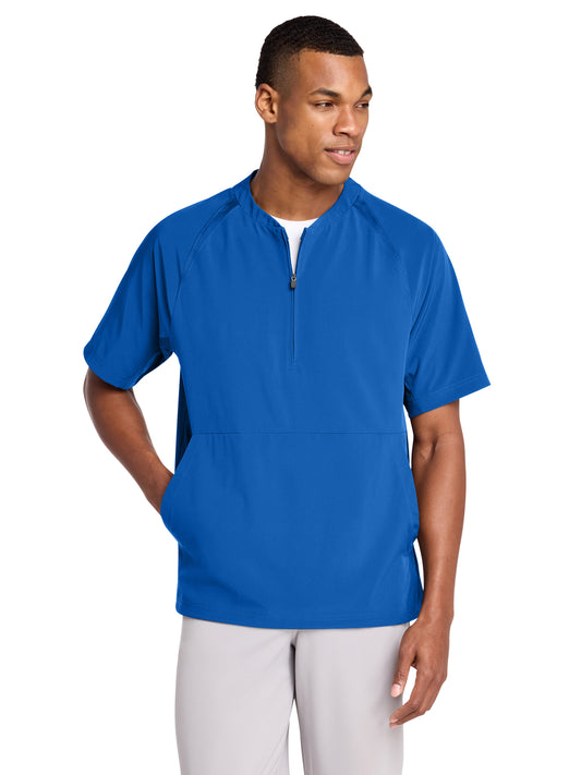 Men's Repeat 1/2-Zip Short Sleeve Jacket - JST489 - True Royal