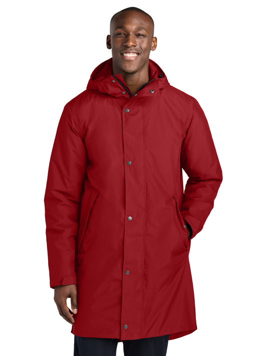 Men's Waterproof Insulated Sideline Parka Jacket - JST55 - Deep Red