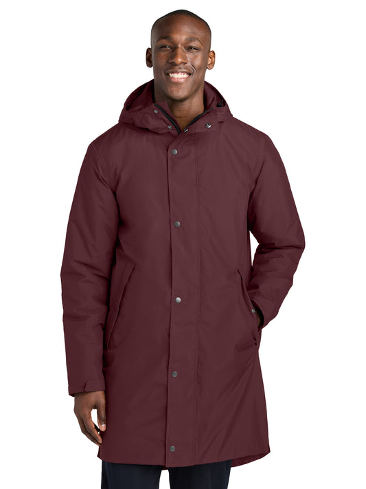Men's Waterproof Insulated Sideline Parka Jacket - JST55 - Maroon