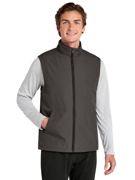Men's Water-Resistant Insulated Vest - JST57 - Graphite