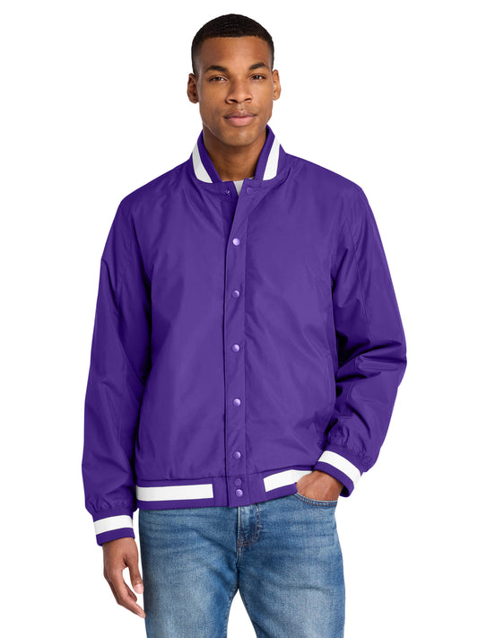 Men's Insulated Varsity Jacket - JST58 - Purple