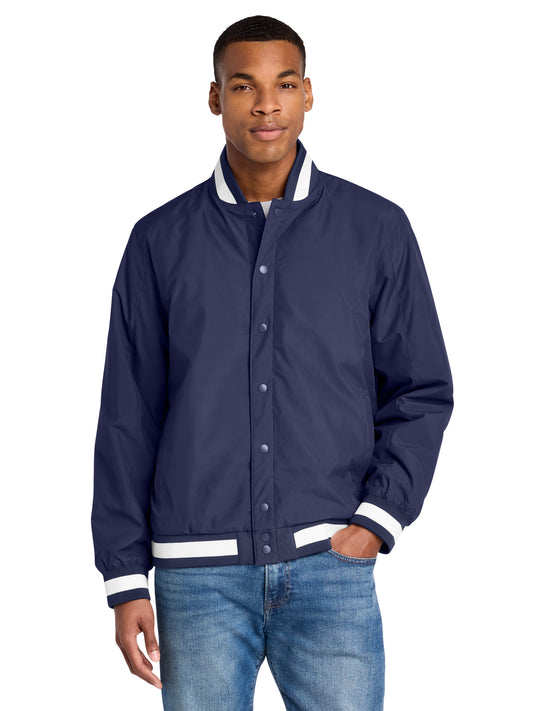 Men's Insulated Varsity Jacket - JST58 - True Navy