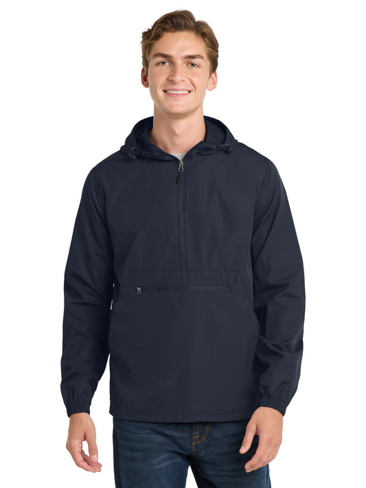 Men's Packable Anorak Jacket - JST66 - True Navy
