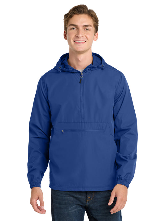 Men's Packable Anorak Jacket - JST66 - True Royal