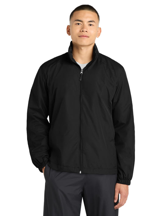 Men's Full-Zip Wind Jacket - JST70 - Black