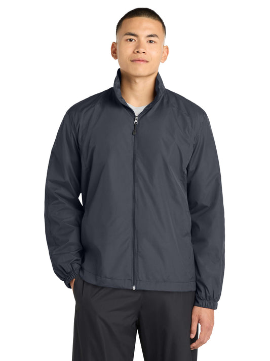 Men's Full-Zip Wind Jacket - JST70 - Graphite