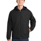 Men's Hooded Raglan Jacket - JST73 - Black