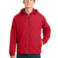 Men's Hooded Raglan Jacket - JST73 - True Red