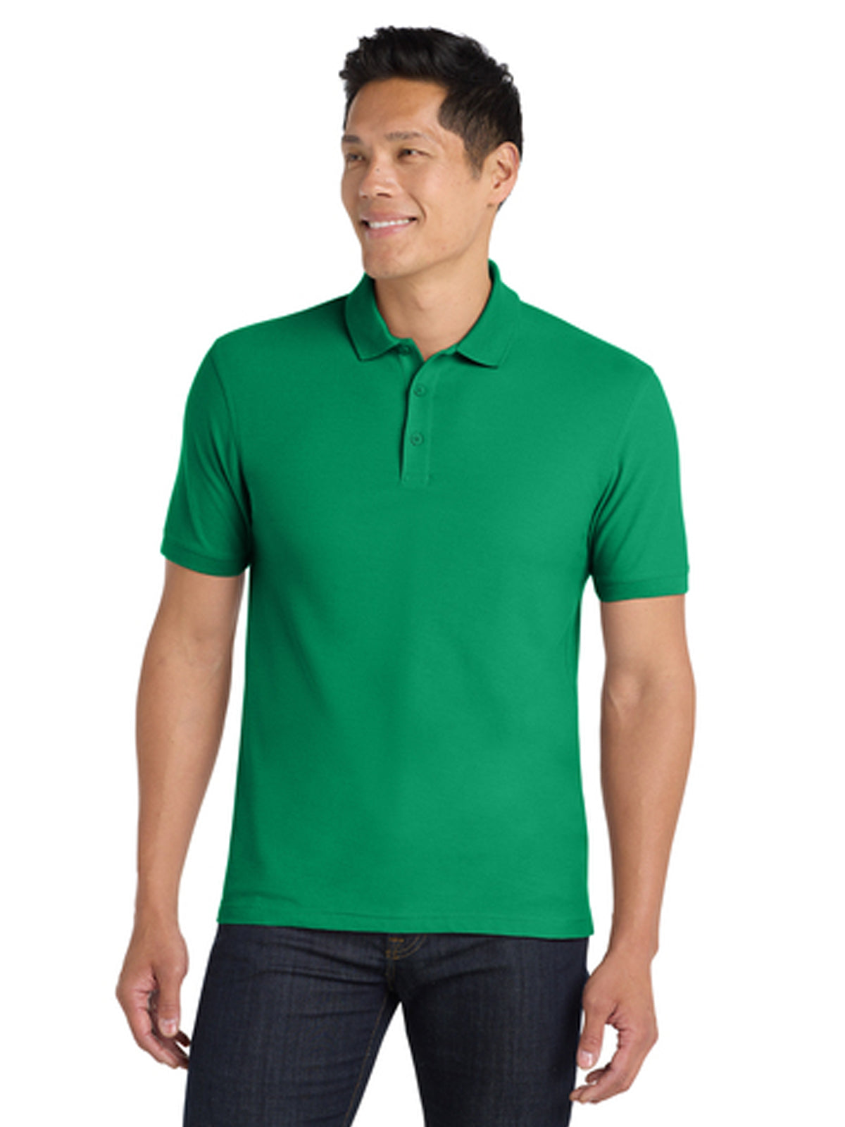 Men's Classic Pique Polo Shirt - K100 - Bright Kelly Green