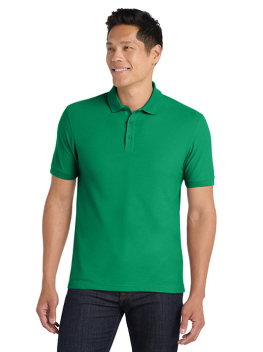 Men's Classic Pique Polo Shirt - K100 - Bright Kelly Green