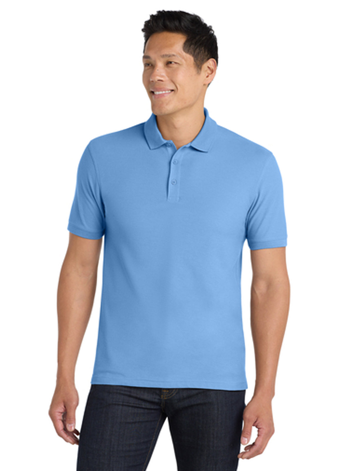 Men's Classic Pique Polo Shirt - K100 - Carolina Blue