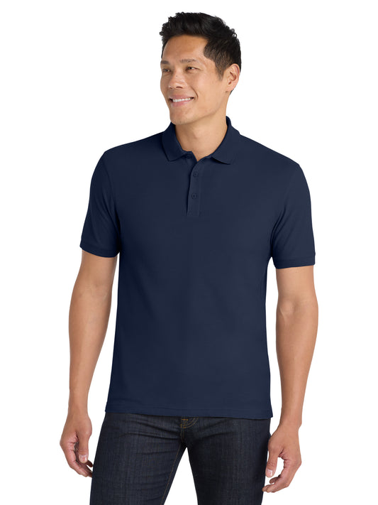 Men's Classic Pique Polo Shirt - K100 - River Blue Navy