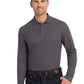 Men's Long Sleeve Core Classic Pique Polo - K100LS - Graphite