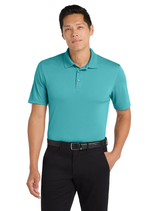 Men's Pocketless Micro-Mesh Polo - K110 - Aquamarine
