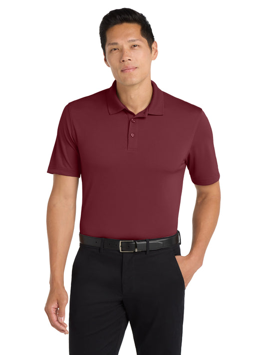 Men's Pocketless Micro-Mesh Polo - K110 - Burgundy