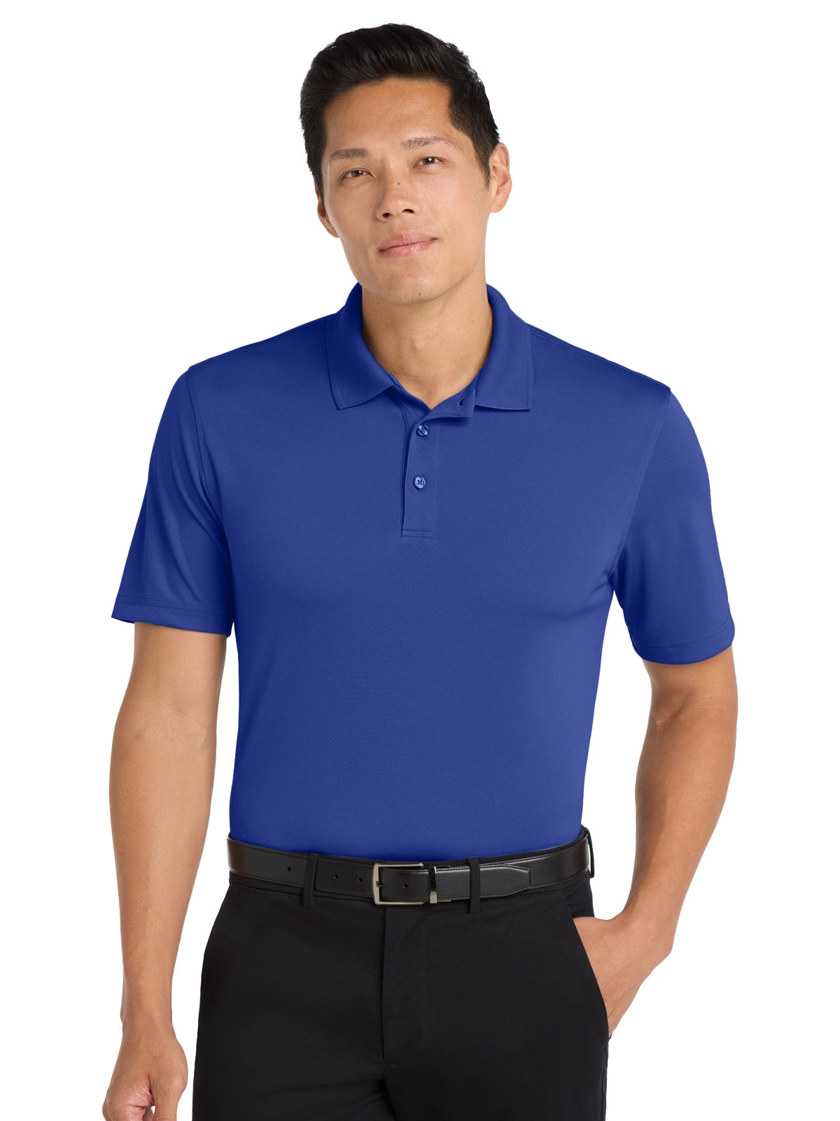 Men's Pocketless Micro-Mesh Polo - K110 - True Royal
