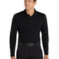 Men's Dry Zone UV Micro-Mesh Long Sleeve Polo - K110LS - Deep Black