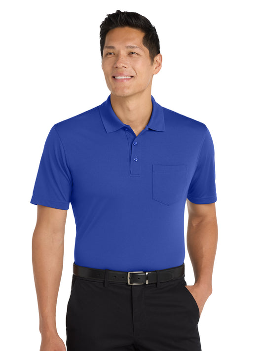 Men's Dry Zone UV Micro-Mesh Pocket Polo - K110P - True Royal