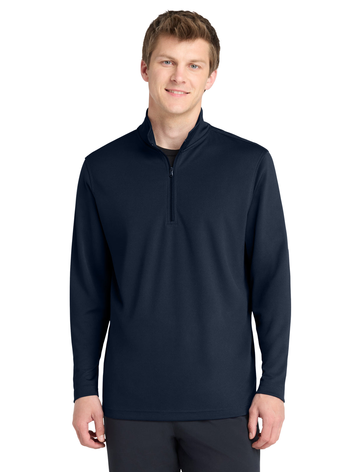 Men's Pocketless UV Micro-Mesh 1/4-Zip Sweatshirt - K112 - River Blue Navy