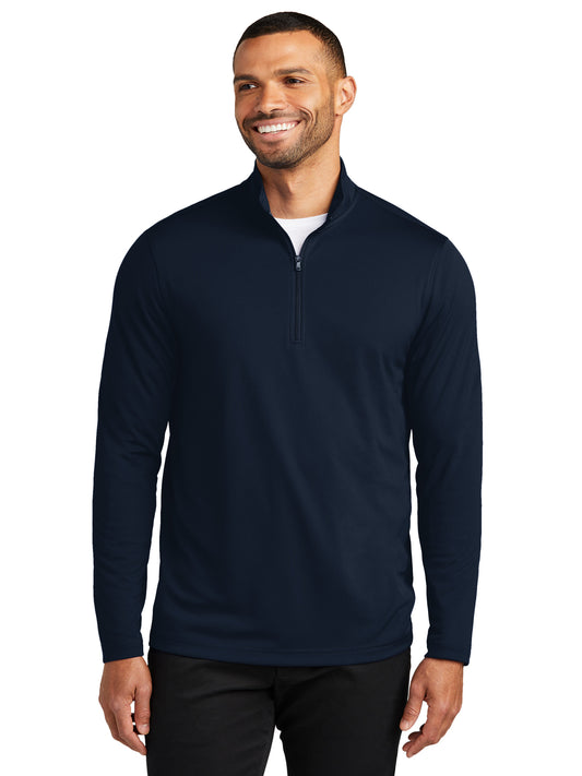 Men's Pocketless UV Micro-Mesh 1/4-Zip Sweatshirt - K112 - River Blue Navy