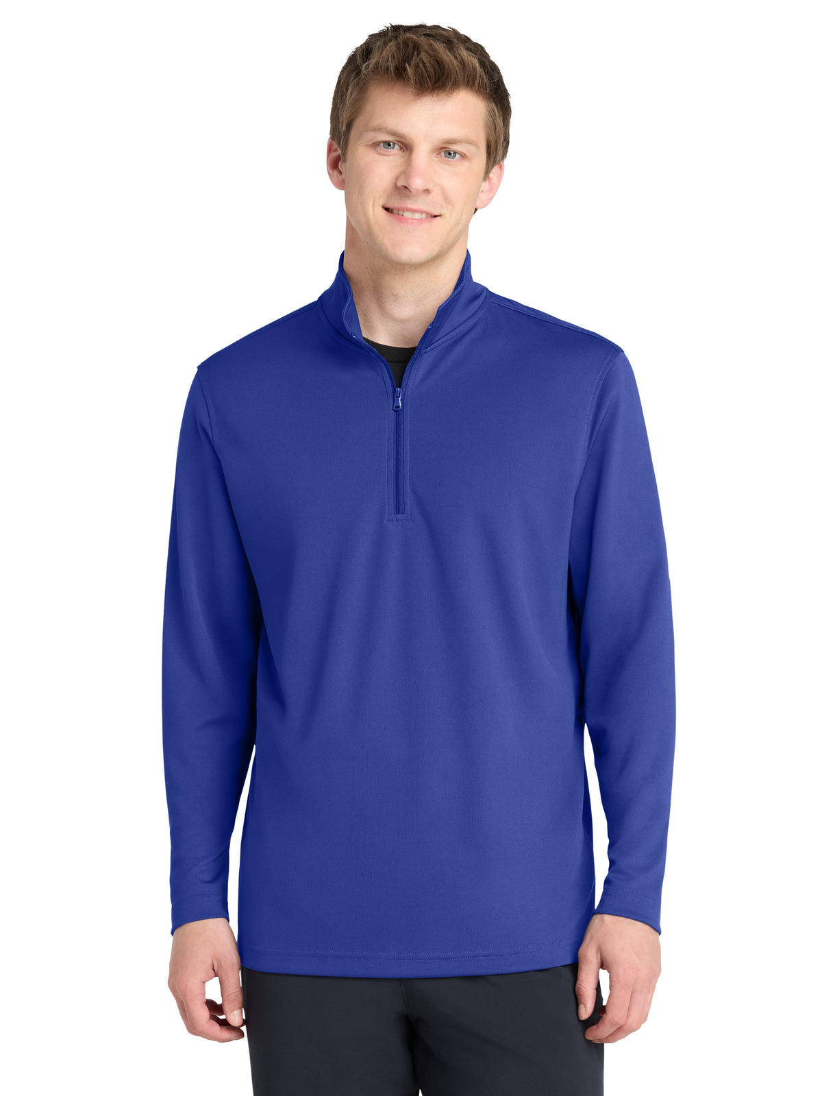 Men's Pocketless UV Micro-Mesh 1/4-Zip Sweatshirt - K112 - True Royal