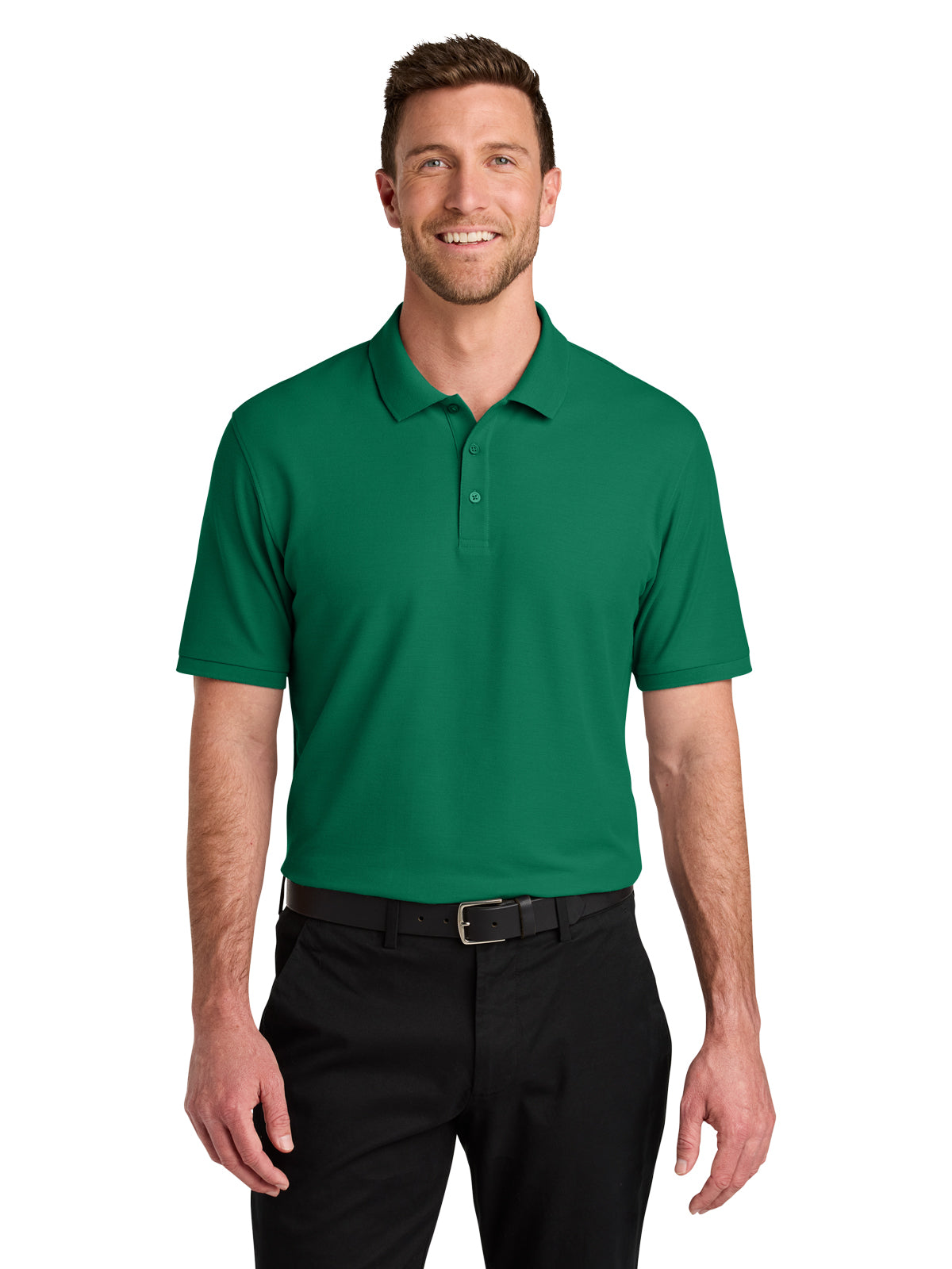 Men's Pocketless Wearever Signature Polo - K200 - Kelly Green