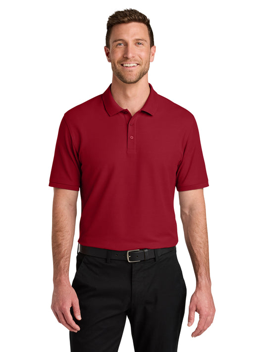 Men's Pocketless Wearever Signature Polo - K200 - Rich Red