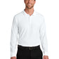 Men's Wearever Signature Pique Long Sleeve Polo - K200LS - White