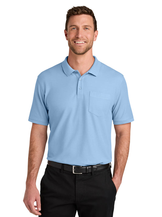 Men's 1-Pocket Wearever Signature Polo - K200P - Cloud Blue