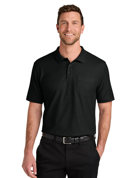 Men's 1-Pocket Wearever Signature Polo - K200P - Deep Black