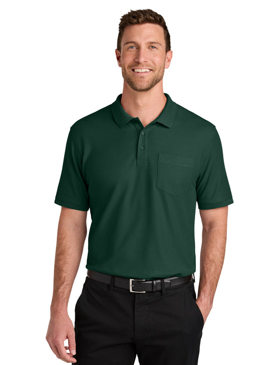 Men's 1-Pocket Wearever Signature Polo - K200P - Dark Green