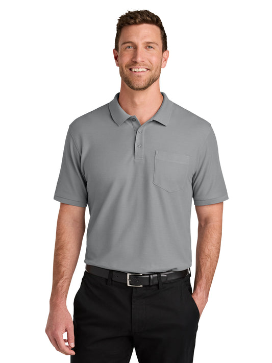 Men's 1-Pocket Wearever Signature Polo - K200P - Gusty Grey