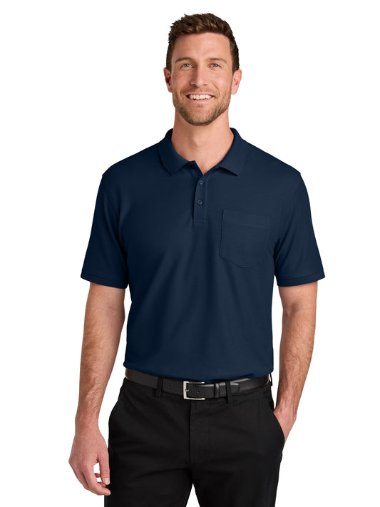 Men's 1-Pocket Wearever Signature Polo - K200P - River Blue Navy