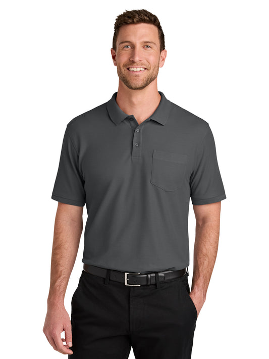 Men's 1-Pocket Wearever Signature Polo - K200P - Storm Grey