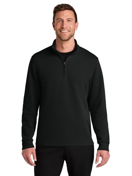 Men's Wearever Signature 1/4-Zip Sweatshirt - K210 - Deep Black