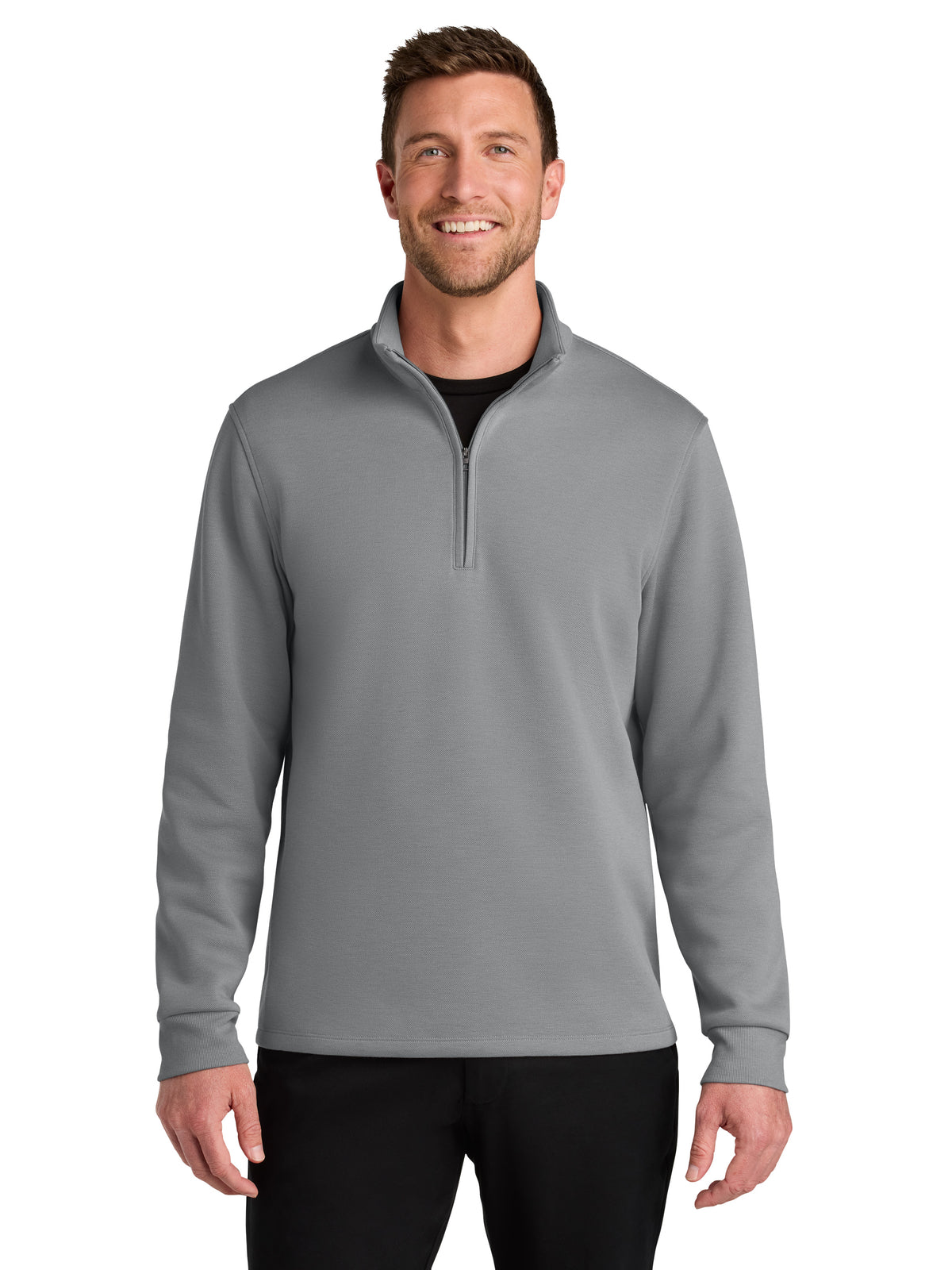 Men's Wearever Signature 1/4-Zip Sweatshirt - K210 - Gusty Grey