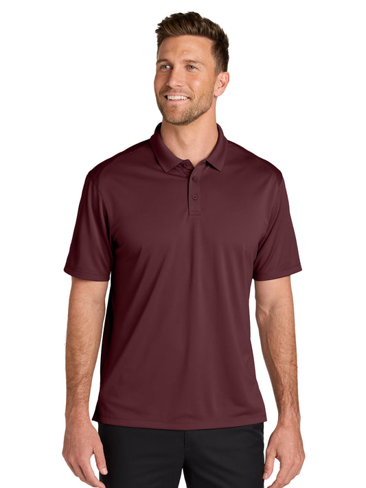 Men's Pocketless Moisture Wicking Polo - K240 - Burgundy