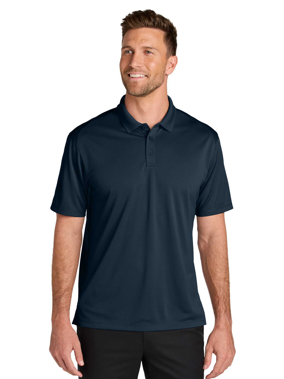 Men's Pocketless Moisture Wicking Polo - K240 - River Blue Navy