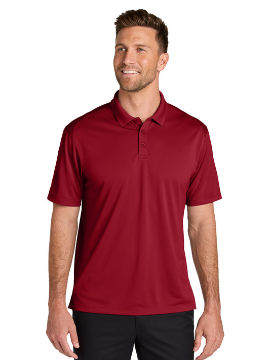 Men's Pocketless Moisture Wicking Polo - K240 - Rich Red